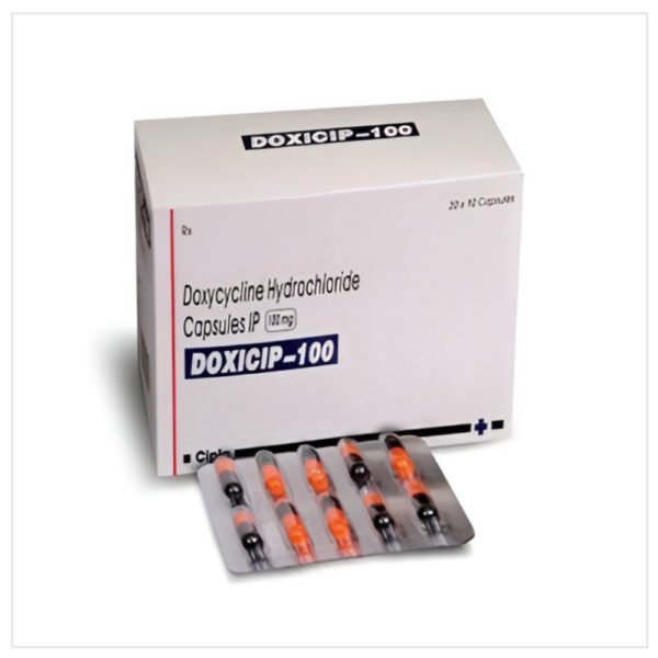 독시칩 직구, 독시사이클린 100mg 항균제 Doxicip 제품 이미지