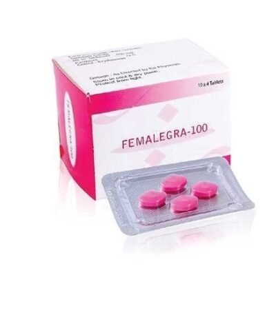 피메일그라 직구 발기부전 제품 박스 - 실데나필 100mg 여성 전용 핑크 필