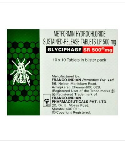 글리시파지 SR 직구 당뇨 다이어트 제품 박스 - 메트포르민 서방정 500mg~1000mg