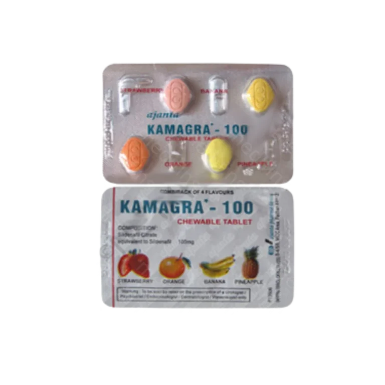 카마그라 츄어블 실데나필 100mg 함유 씹어먹는 정제 제형