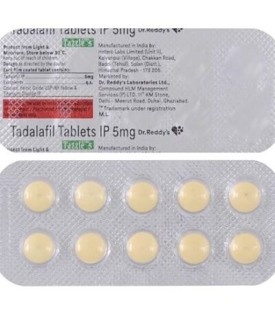 타즐 타다라필 5mg 함유 저용량 정제 제형