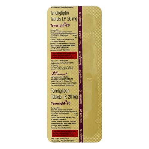 테네라이트 20mg 테넬리글립틴 당뇨 다이어트정품 테네라이트 직구 당뇨 다이어트 제품 박스 - 테넬리글립틴 20mg 당뇨 관리